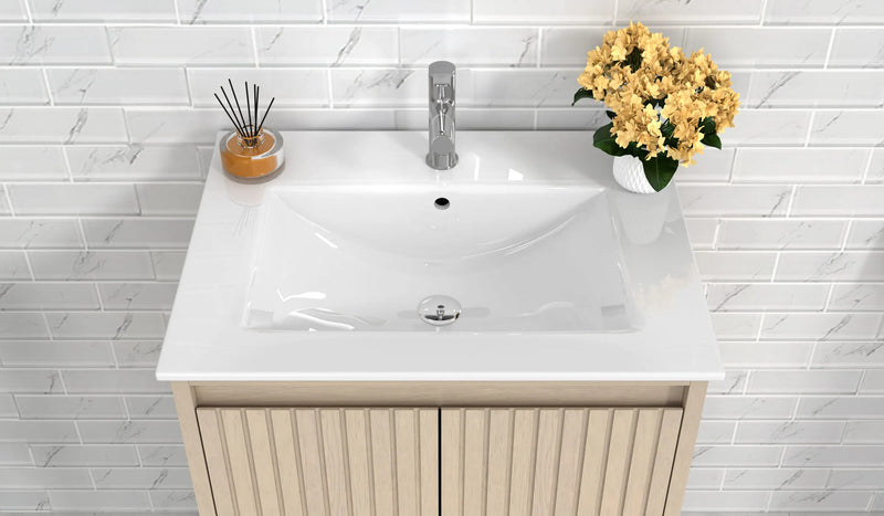 Mena 24" Single Vanity With Porcelain Top