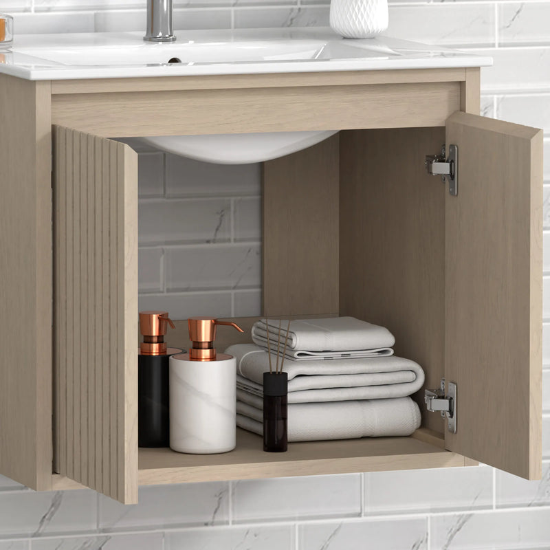 WM-Mena 24" Single Vanity With Porcelain Top