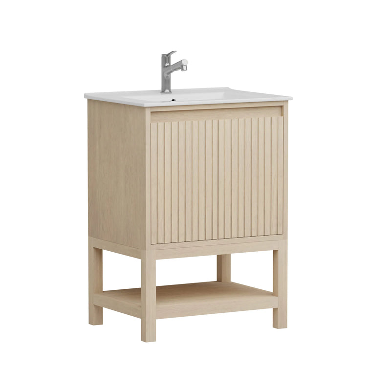 Mena 24" Single Vanity With Porcelain Top