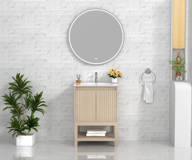 Mena 24" Single Vanity With Porcelain Top