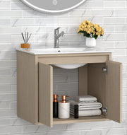 WM-Mena 24" Single Vanity With Porcelain Top