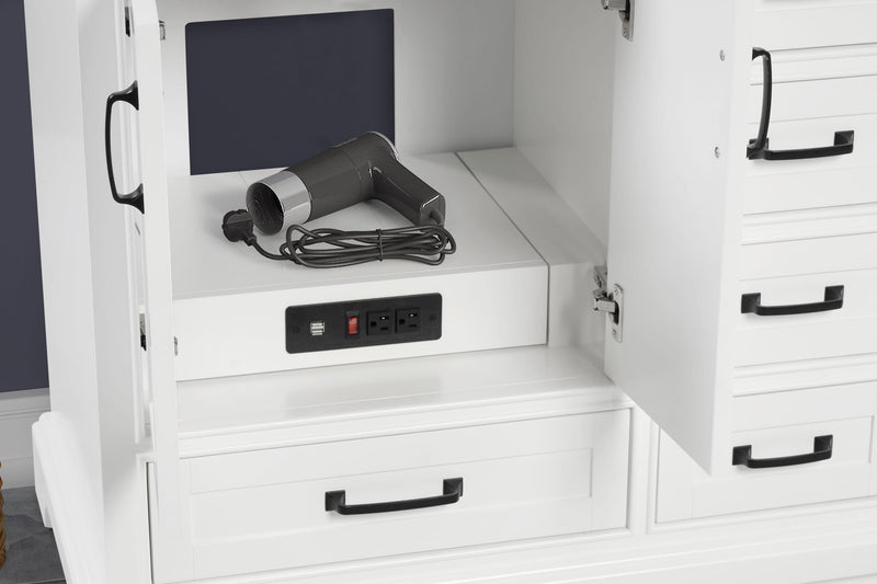 Rhoda 60" Vanity Set with Luxurious Carrara Marble Top