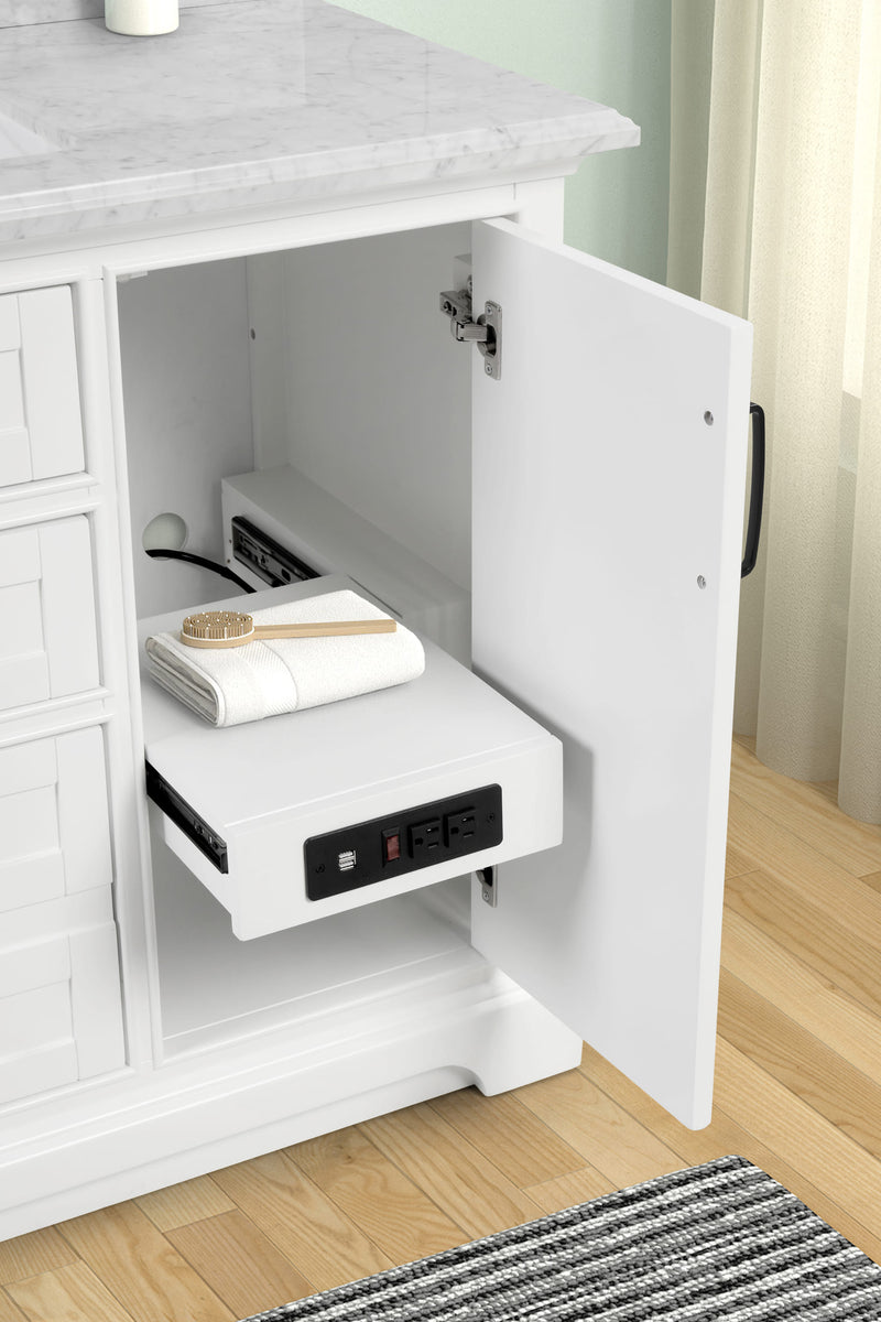 Rhoda 48" Vanity Set with Luxurious Carrara Marble Top