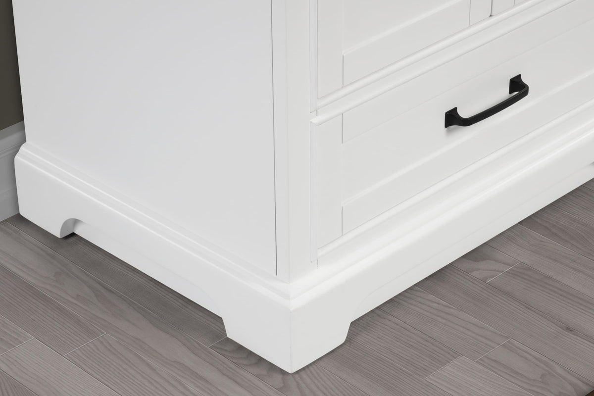 Rhoda 30" Vanity Set with Luxurious Carrara Marble Top