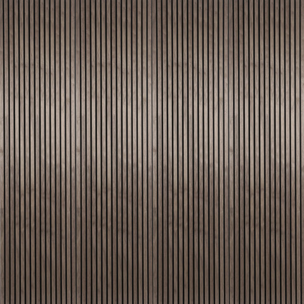 24-in x 94-1/2-in Acoustic Wood Slat Wall Panel - American Walnut(16-sq. ft/ Piece)