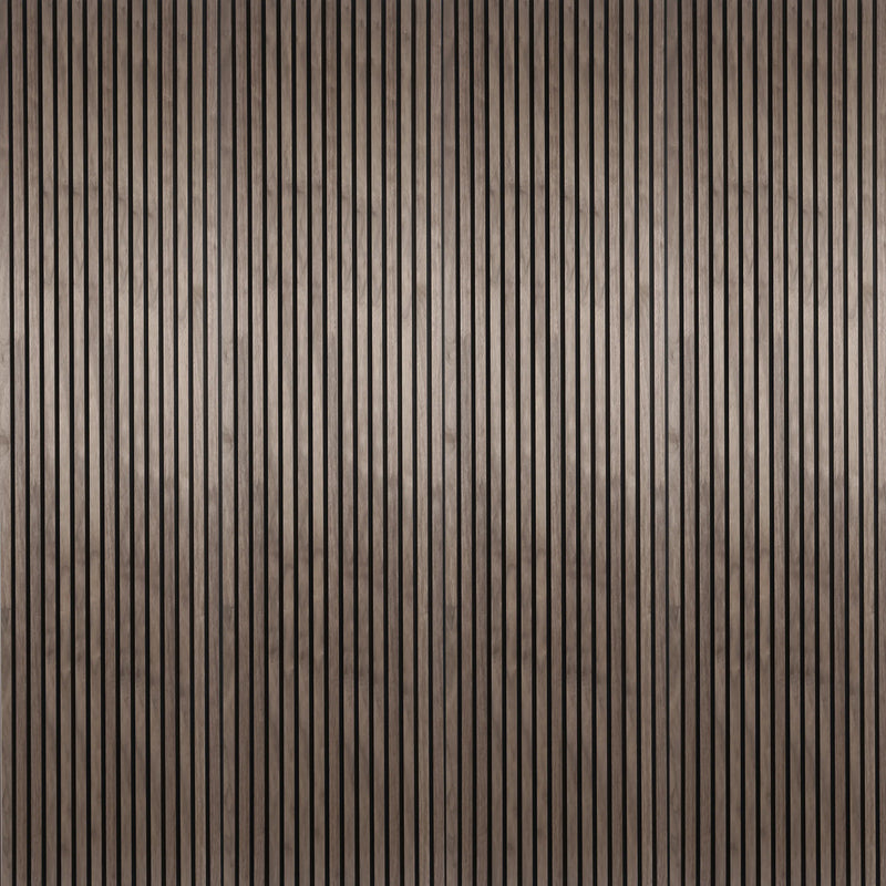 24-in x 94-1/2-in Acoustic Wood Slat Wall Panel - American Walnut(16-sq. ft/ Piece)
