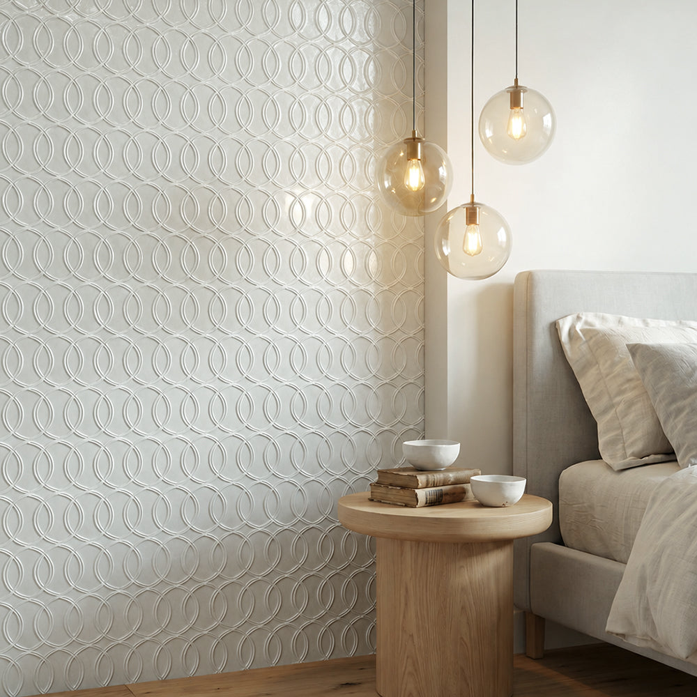 Khaki Handmade 14-in x 15-in Glazed Porcelain Mosaic Wall Tile( 12 sq. ft. /Box )