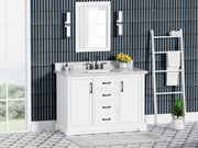 Rhoda 48" Vanity Set with Luxurious Carrara Marble Top