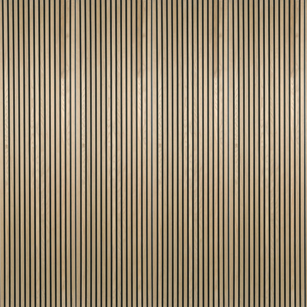 24-in x 94-1/2-in Acoustic Wood Slat Wall Panel - Natural Oak(16-sq. ft/ Piece)