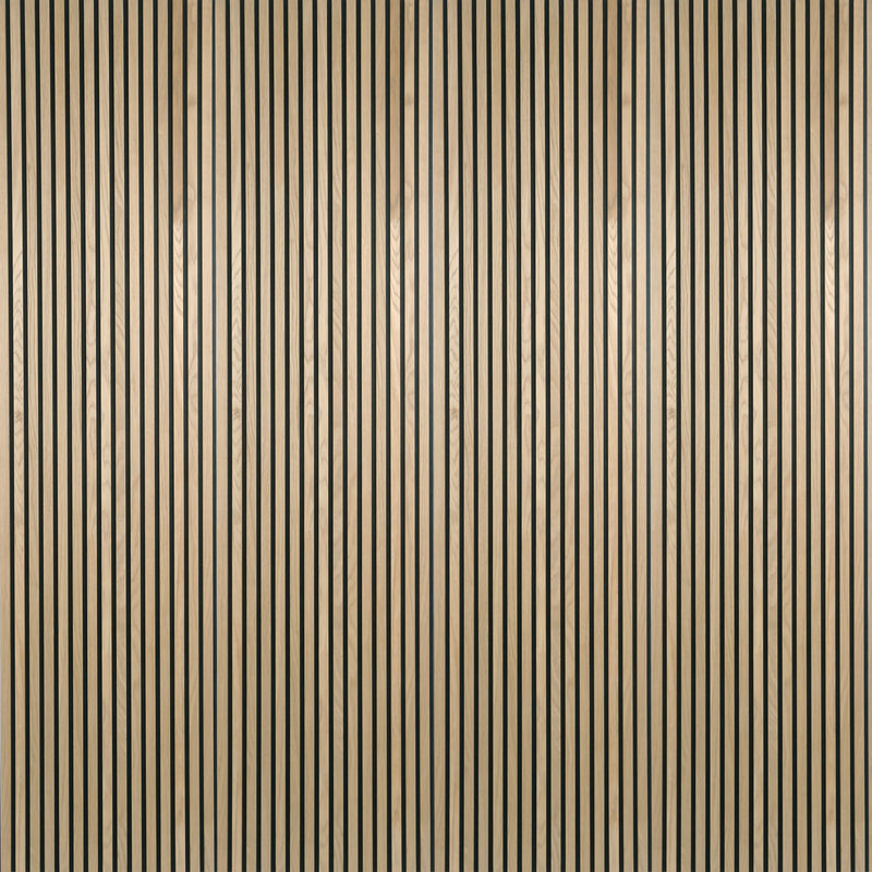 24-in x 94-1/2-in Acoustic Wood Slat Wall Panel - Natural Oak(16-sq. ft/ Piece)