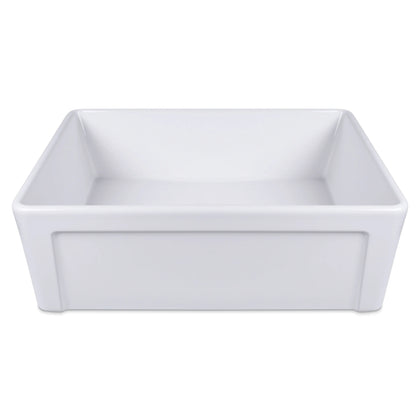 30 Inch Rectangular White Ceramic Farmhouse Kitchen Sink