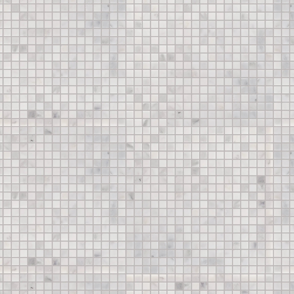 Oriental White Polished Marble Mosaic Floor and Wall Tile - Sample (Product Shown is Full Size)