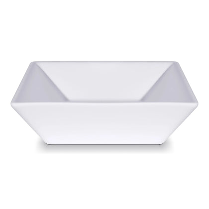 16" x 16" x 5" Square Modern White Ceramic Bathroom Vessel Sink
