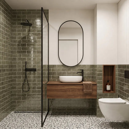 Antique Mirror 4-in x 12-in Unbeveled Glass Mosaic Wall Tile( 6.6 sq. ft. /Box )