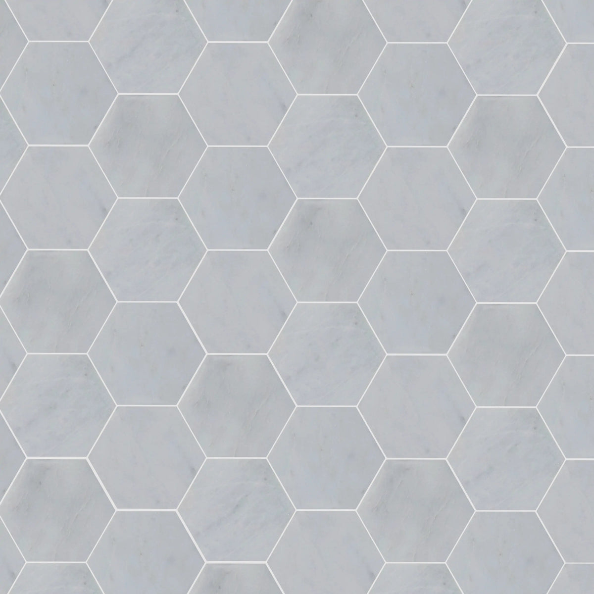 6-in Oriental White Hexagon 12-in x 10-in Honed Mosaic Wall Tile ( 4.15 sq. ft. /Box )