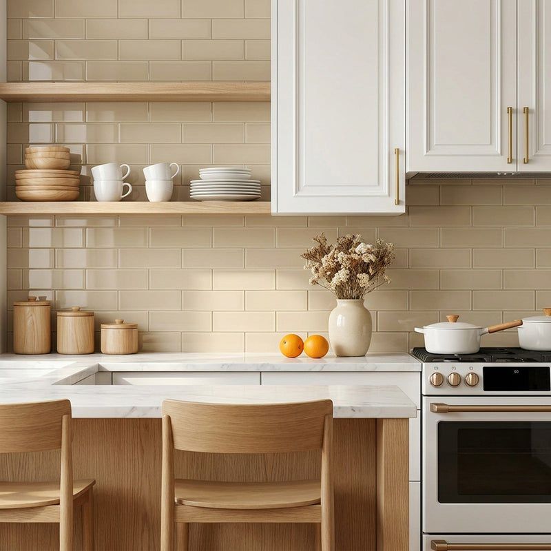 Nude Block 4-in x 12-in Glass Wall Tiles( 13.3 sq. ft. /Box )