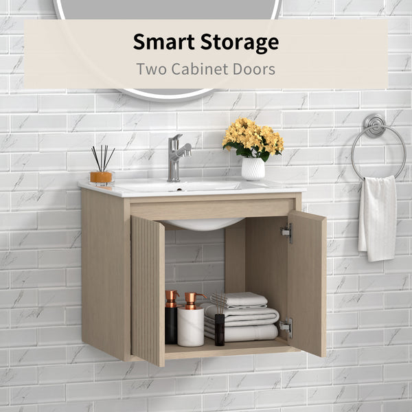 WM-Mena 30" Single Vanity With Porcelain Top