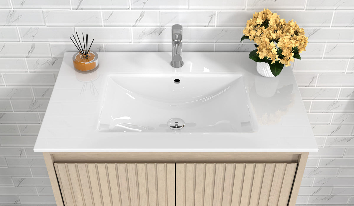 Mena 30" Single Vanity With Porcelain Top