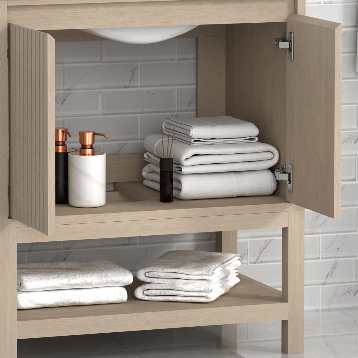 Mena 30" Single Vanity With Porcelain Top