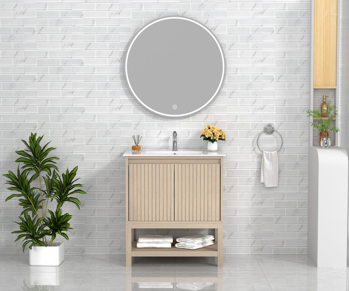 Mena 30" Single Vanity With Porcelain Top