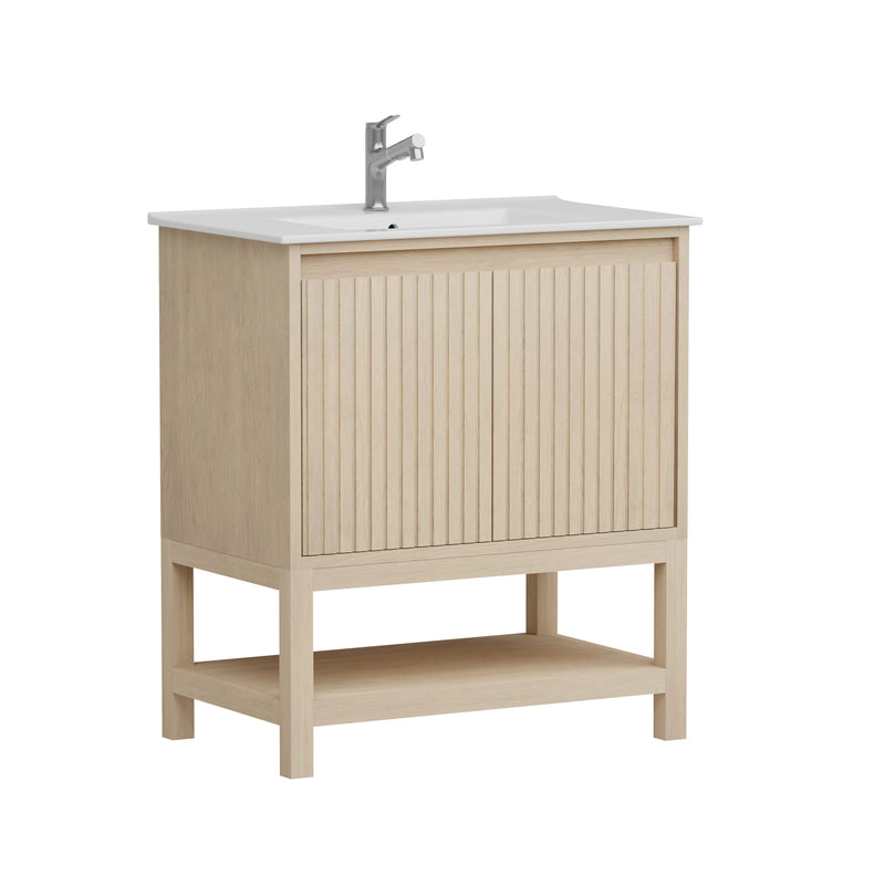 Mena 30" Single Vanity With Porcelain Top