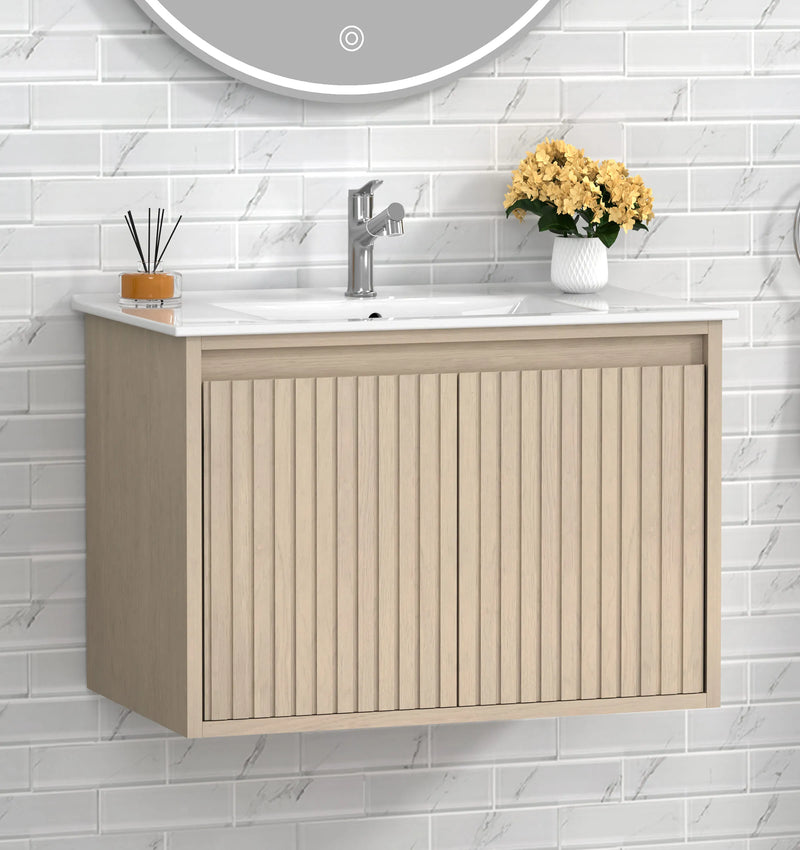 WM-Mena 30" Single Vanity With Porcelain Top