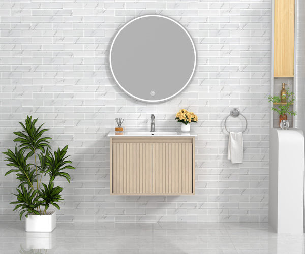 WM-Mena 30" Single Vanity With Porcelain Top