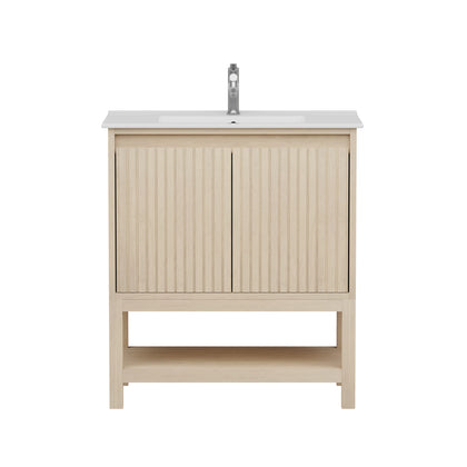 Mena 30" Single Vanity With Porcelain Top