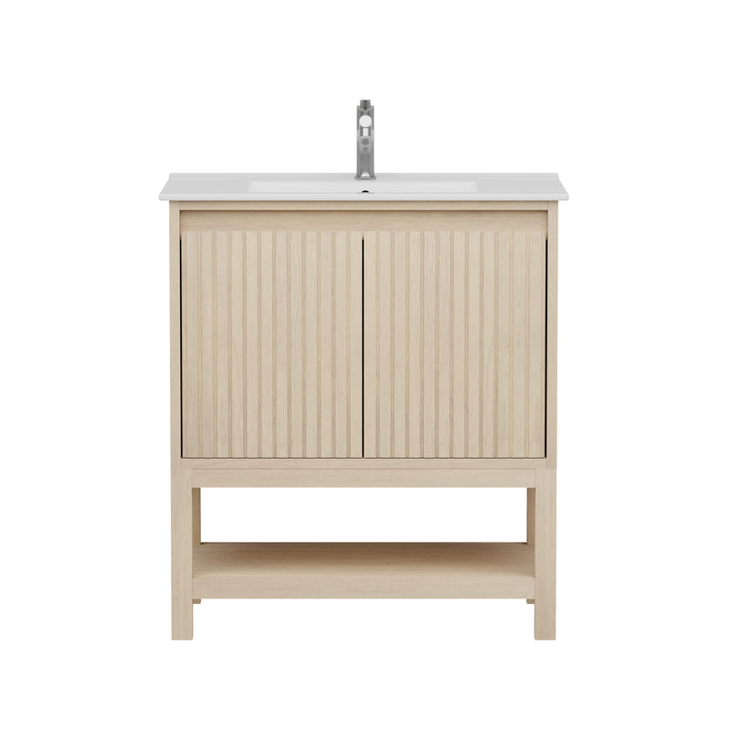 Mena 30" Single Vanity With Porcelain Top