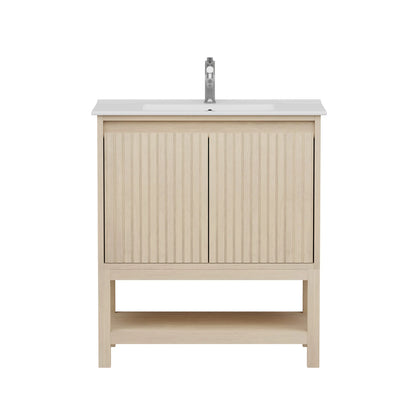 Mena 30" Single Vanity With Porcelain Top