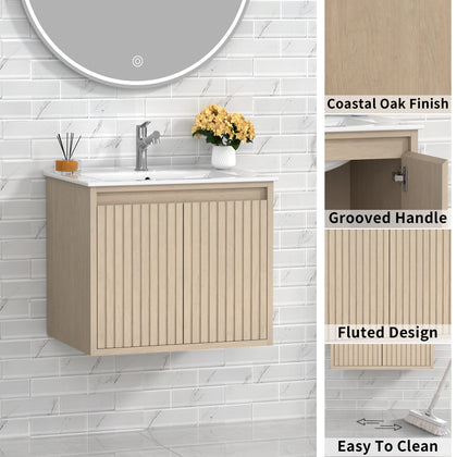 WM-Mena 30" Single Vanity With Porcelain Top