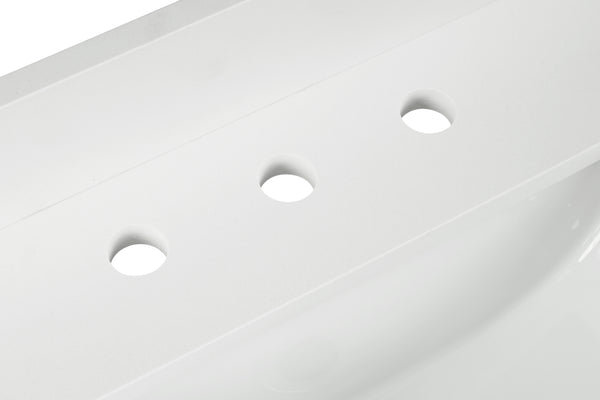 25"Snow White Quartz Vanity Top with Sink