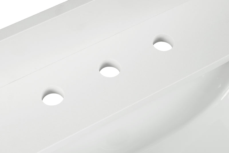25"Snow White Quartz Vanity Top with Sink