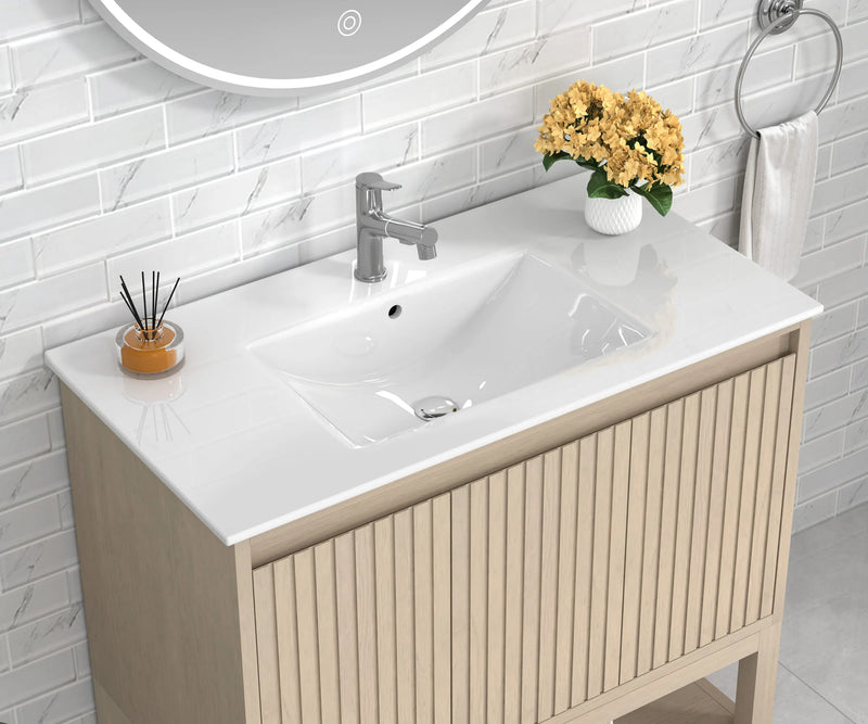 Mena 36" Single Vanity With Porcelain Top