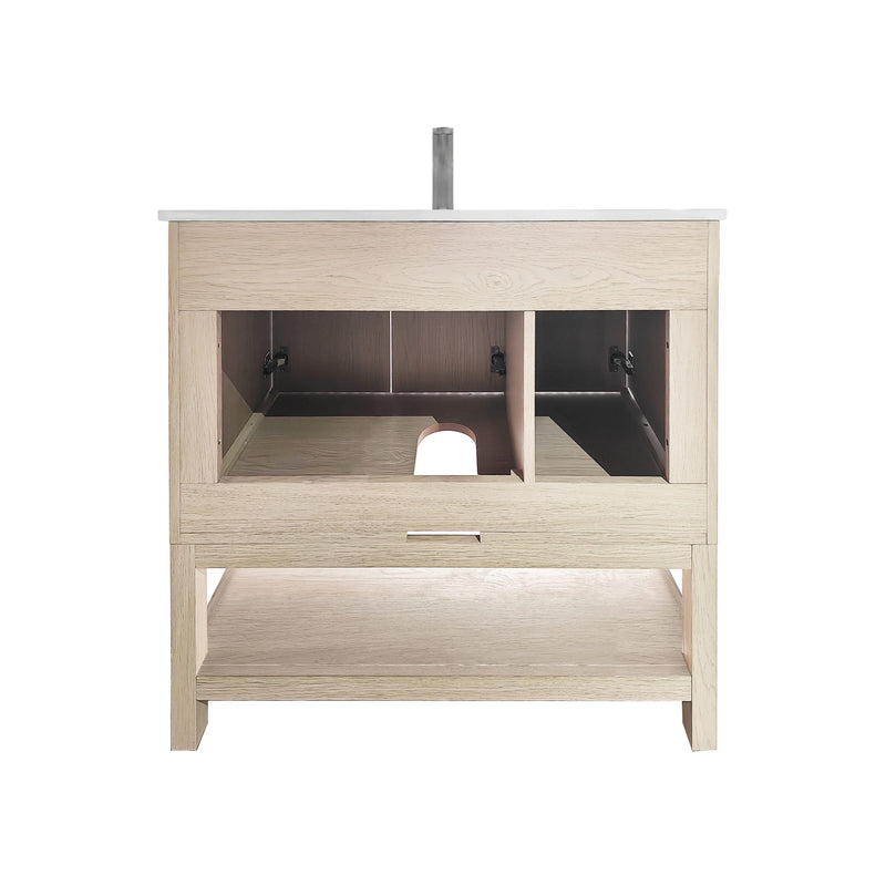 Mena 36" Single Vanity With Porcelain Top