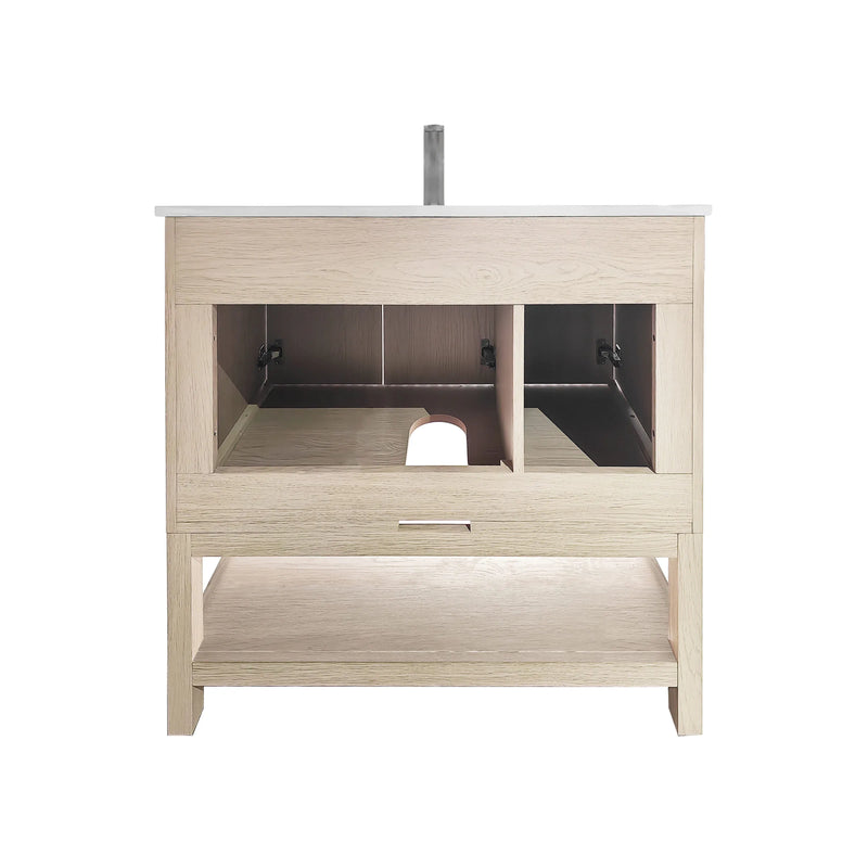 Mena 36" Single Vanity With Porcelain Top