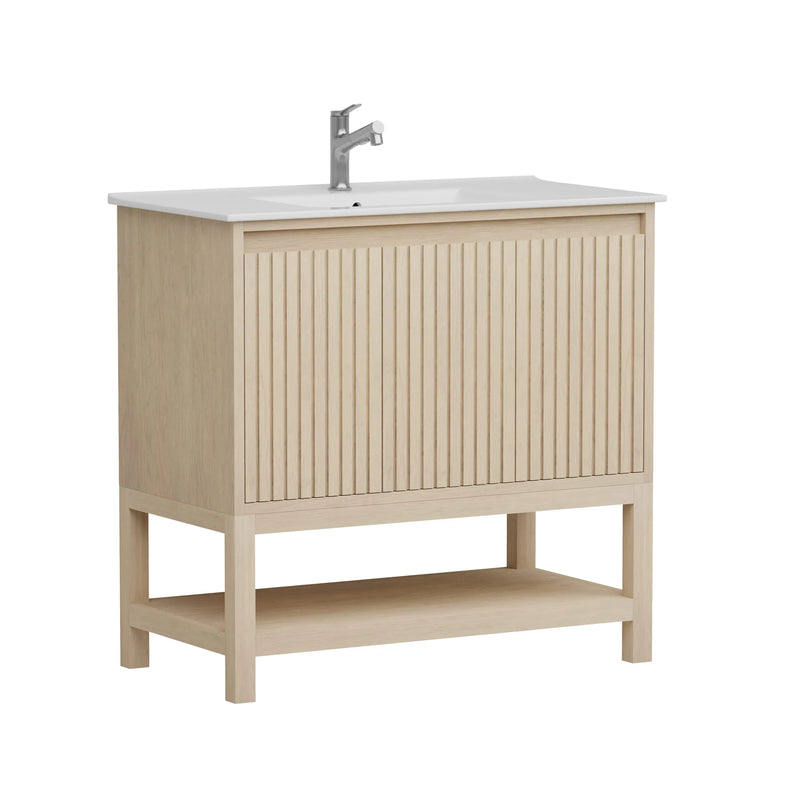 Mena 36" Single Vanity With Porcelain Top