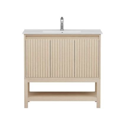 Mena 36" Single Vanity With Porcelain Top
