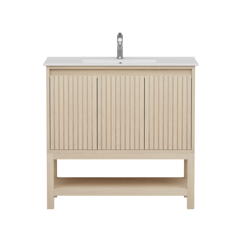 Mena 36" Single Vanity With Porcelain Top