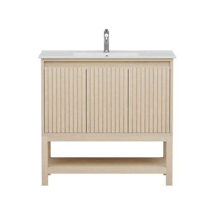 Mena 36" Single Vanity With Porcelain Top