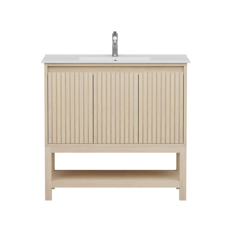 Mena 36" Single Vanity With Porcelain Top