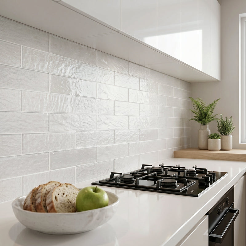 Frost 4-in x 12-in Glass Wall Tile( 6.6 sq. ft. /Box )