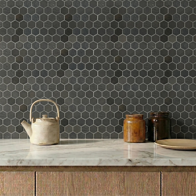 Ancient Sky 2” Hexagon 12-in x 12-in Porcelain Mosaic Tile( 10 sq. ft. /Box )