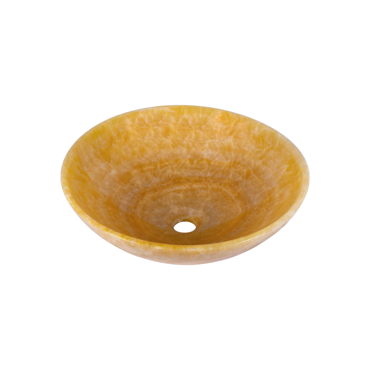 17 inch round honey onyx marble bathroom artistic vessel sink, decorative bathroom sink, amber gold artistic bowl
