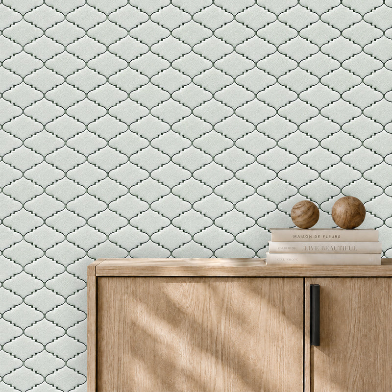 Blanco Crackled 10-in x 12-in Porcelain Mosaic Tile( 8.3 sq. ft. /Box )