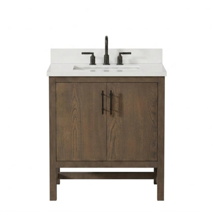 Solon 30" Vanity Family Set with Calacatta Sintered Stone Top