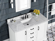 Rhoda 48" Vanity Set with Luxurious Carrara Marble Top