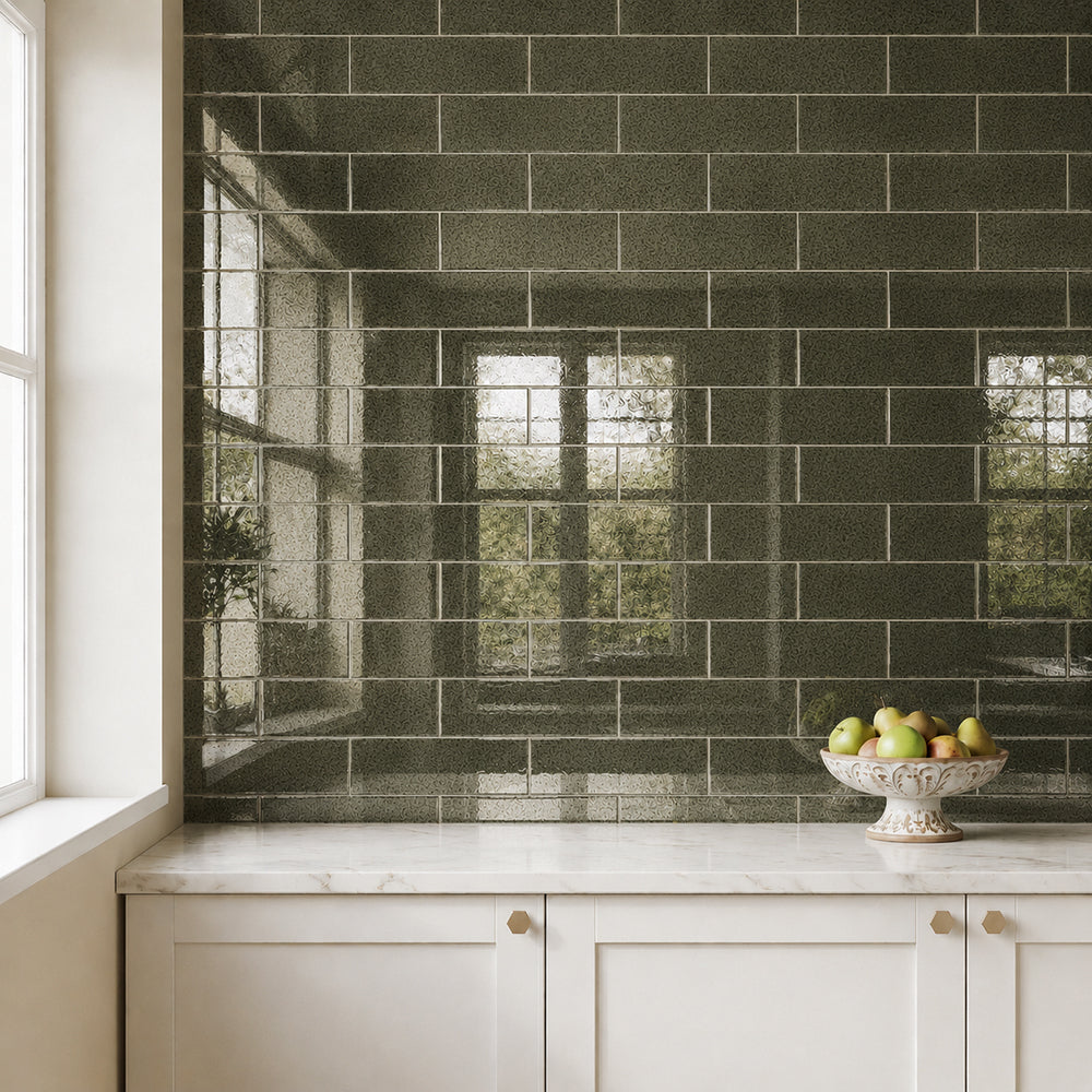 Antique Mirror 4-in x 12-in Unbeveled Glass Mosaic Wall Tile( 6.6 sq. ft. /Box )