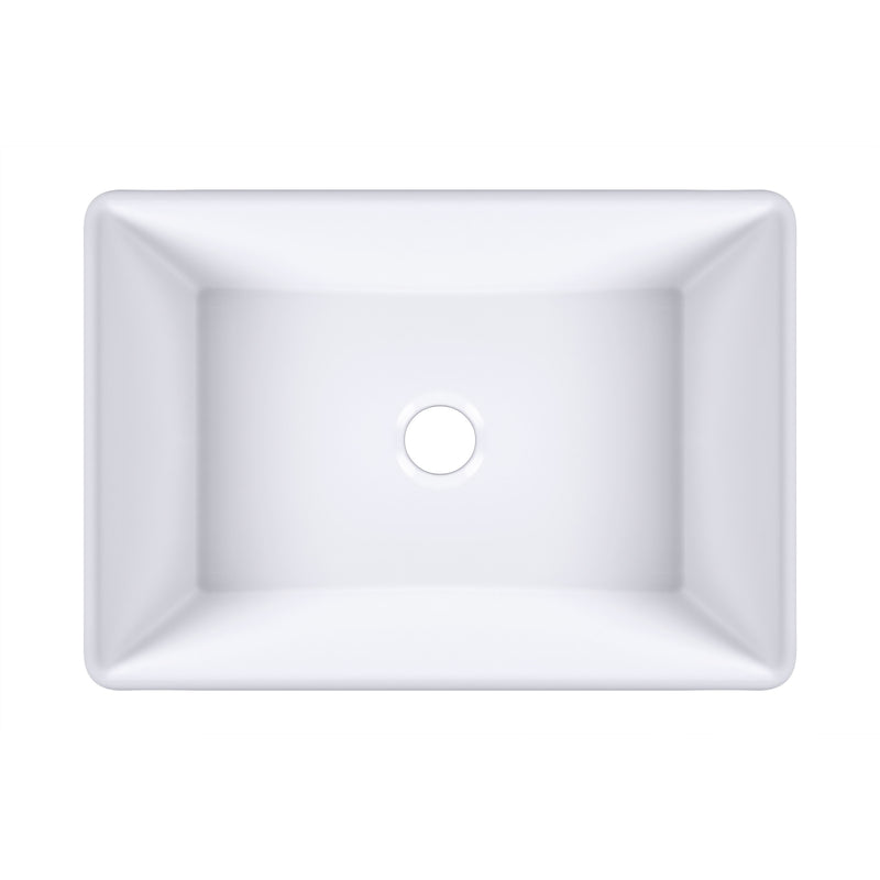 30 inch white ceramic farmhouse sink featuring a deep single bowl and apron front design.