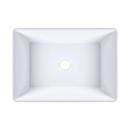 30 Inch Rectangular White Ceramic Farmhouse Kitchen Sink